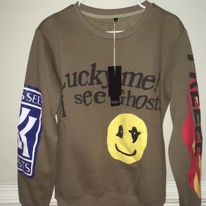 Kayne West Lucky Me I See Ghosts Sweatshirt dupe.